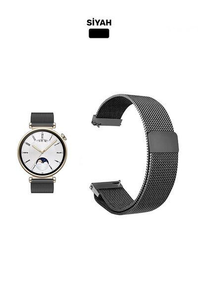 CONOCER حزام متوافق مع ساعة Huawei Watch Gt4 مقاس 41 ملم وGT5 مقاس 41 ملم (مع دبابيس مقاس 18 ملم) وحزام شبكي معدني مغناطيسي
