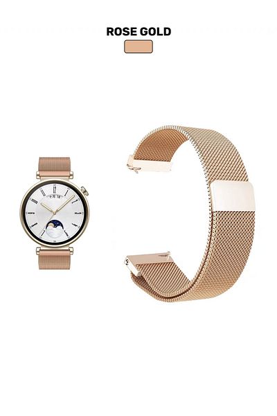 CONOCER حزام متوافق مع ساعة Huawei Watch Gt4 مقاس 41 ملم وGT5 مقاس 41 ملم (مع دبابيس مقاس 18 ملم) وحزام شبكي معدني مغناطيسي