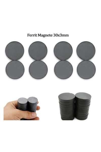 Hdg 30x3 Mm Büyük Çok Amaçlı Dekoratif Süsleme Mıknatısı Kokulu Taş-nişan Süs...