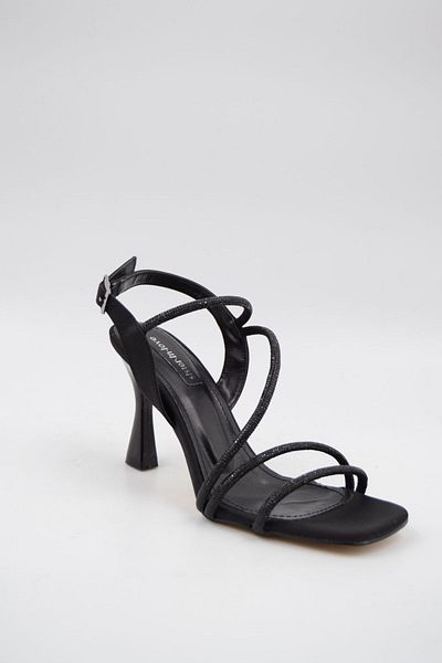 Sister in Love Sarah Satin Zircon Stone Detailed High Heel Women's Shoes