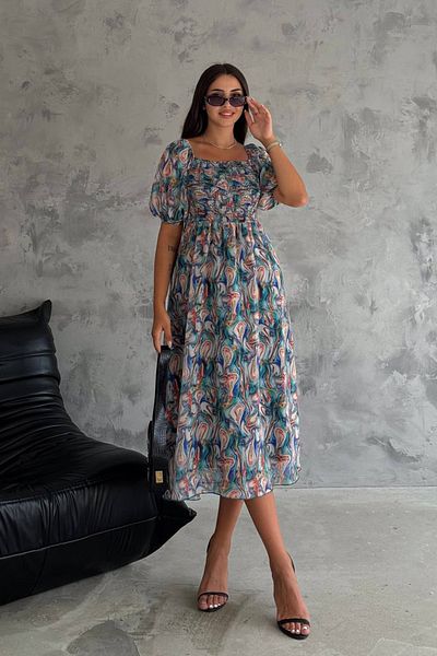 Neşeli Butik Rochie de damă din șifon cu guler Madona - NBQ009