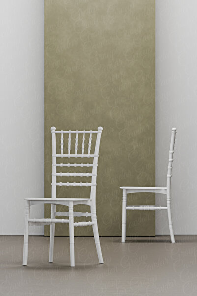 Çavdar Group Diamond Kolsuz Sandalye 1 Adet Düğün Sandalyesi Balkon Bahçe Org...