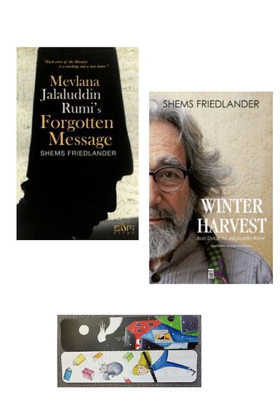 Sufi Kitap Mevlana لـ Rumi's-Jalaludgetten-Message-Winter-Harvest الحصاد الشتوي Shems Friedlander 2 كتاب