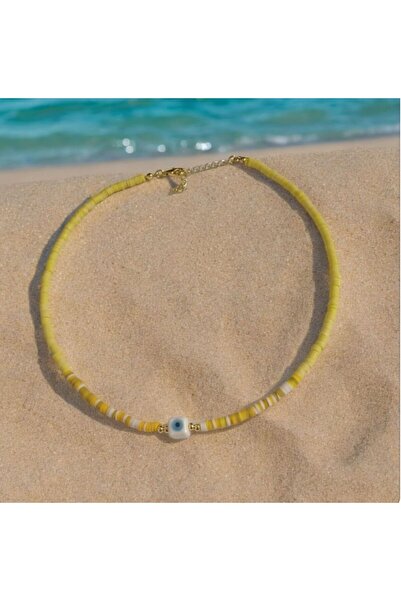 AKSESUARIM قلادة نسائية مطرزة بالخرز فيمو