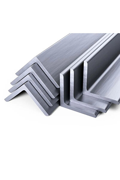 abcpaslanmaz Köşebent 50x50x3mm Boy:1mt Krom 304 Kalite Paslanmaz Çelik