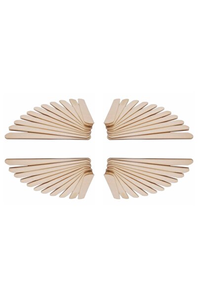 Modellino 50'li Dondurma  Çubuğu Brons Naturel Ahşap Dil Çubuğu Abeslang Büyü...