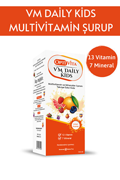 Optivita 2'li Set: Demir Şurup + Multivitamin Şurup Optivita Ferro Plus + Optivita VM Daily Kids