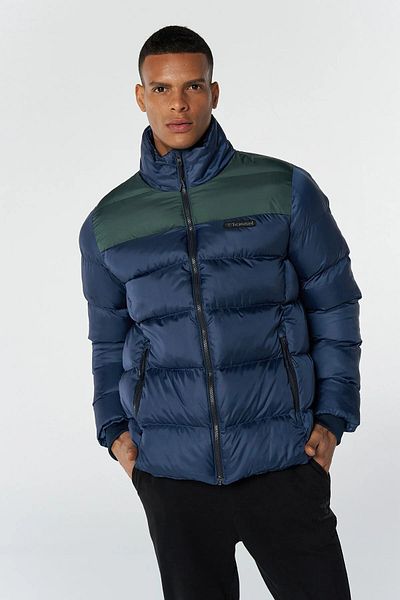 hummel Ανδρικό παλτό με γιακά με όρθιο γιακά Navy Blue Timothy