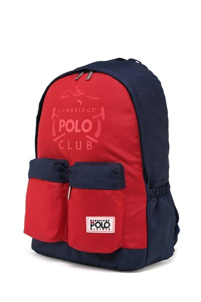 Cambridge Polo Club Tomboy Unisex Backpack with Two Front Pocketed