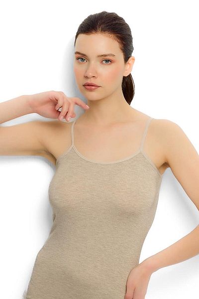 Jiber Tricou de damă cu curele de frânghie colorate 583