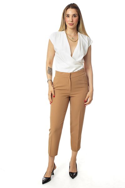 ZARAZA Pantaloni dublu cu talie