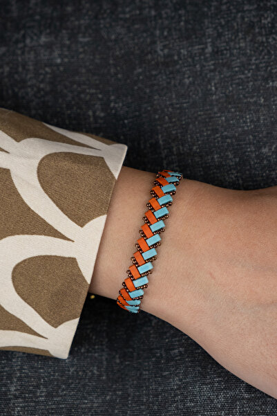 Serenite سوار ميوكي تركواز برتقالي للجنسين