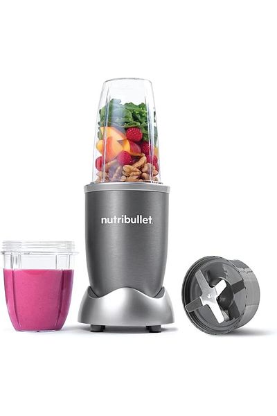 Nutribullet 600 Watts, 3 Piece Accessories, High Speed Blender, Mixer System, Smoothie Maker, Grey