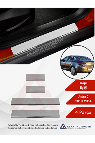 as aktif otomotiv oto krom aksesuarları Opel Astra J HB 5D/SD/SW Kapı Eşiği 4...