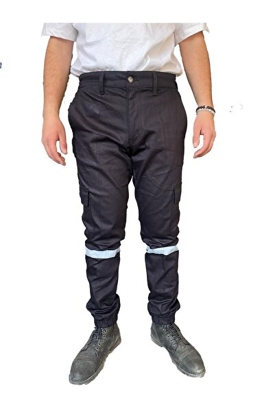 artı bir tekstil Komando Cepli Paçası Lastikli Reflektörlü Likralı Mevsimlik Gabardin İşçi Pantolonu