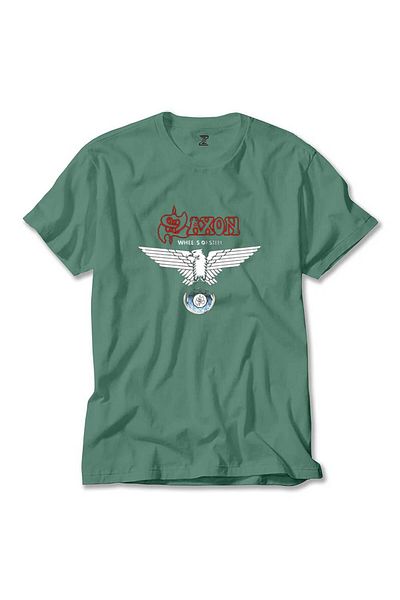 Z zepplin Saxon Wheels of Steel - Πράσινο T-Shirt