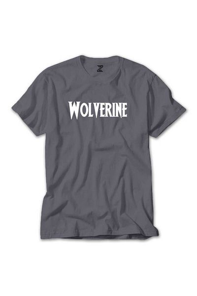 Z zepplin Λευκό γκρι μπλουζάκι με σχέδιο Wolverine