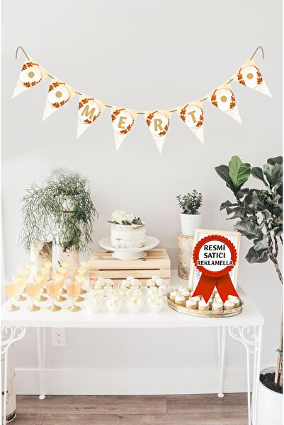 reklamella Model 9 Kişiye Özel İsimli Yazılı Banner Doğum Günü Süsü Flama Bay...