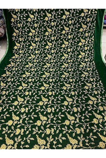 OsmanKumaşDantel Işlemeli Taşlı Kadife (110cm x 250cm)