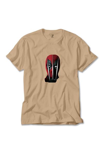 Z zepplin Κρεμ μπλουζάκι με μοτίβο Deadpool Claw