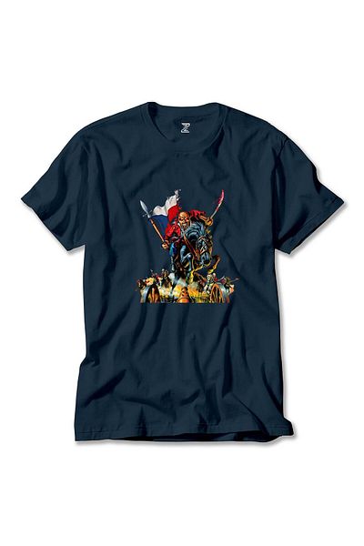 Z zepplin Iron Maiden Warriors - Μπλουζάκι Navy Blue
