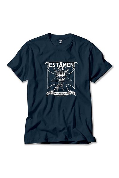 Z zepplin Μπλουζάκι Testament Trending Navy Blue