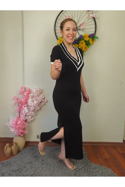 GAMZE ALPTEKİN Rochie din șifon fără mâneci - Fusta cu nervuri