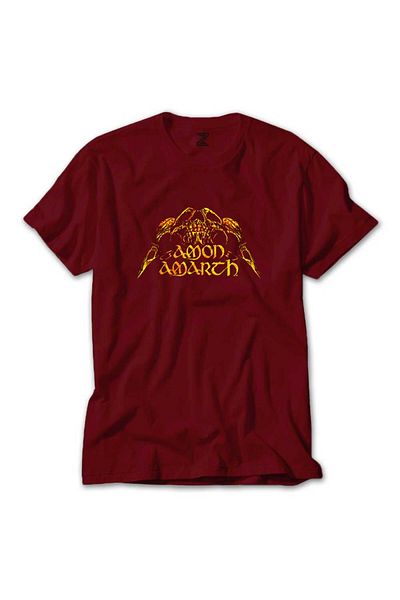 Z zepplin Amon Amarth Guardians Of Asgard - Κόκκινο T-Shirt