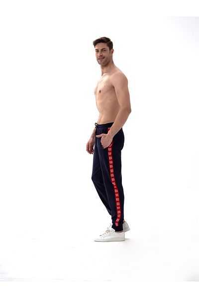 Jiber Ανδρικό φούτερ Navy Blue με δύο κλωστές 2062