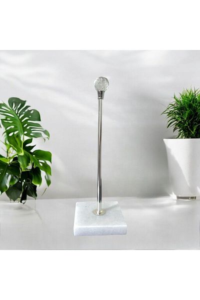 THK STORE Marble Colored Square Napkin Holder Bathroom and Tableware Organizer