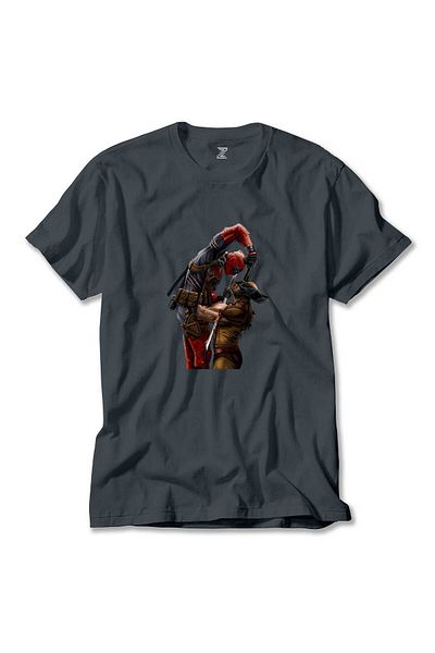 Z zepplin Καπνιστό πολύχρωμο μπλουζάκι Deadpool Wolverine