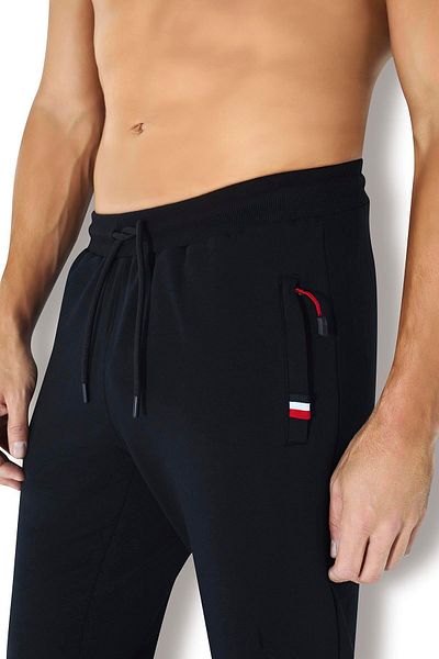 Jiber Pantaloni de sport negri cu două fire pentru bărbați 2056