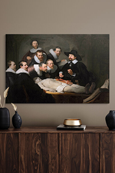 TabloShop Rembrandt - Dr. Nicolaes Tulp'un Anatomi Dersi Tablosu - Klasik San...