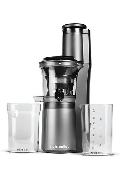 Nutribullet Slow Juicer, Slow Masticating Juicer, Cold Press Juicer, 150 Watts, Charcoal Black