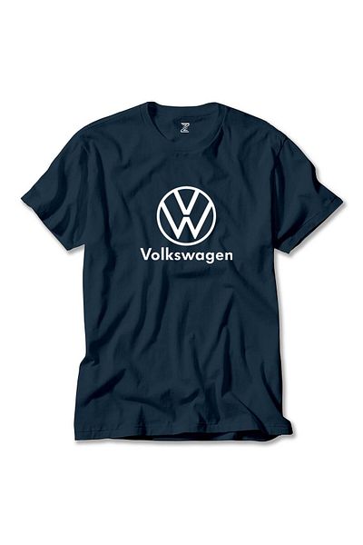 Z zepplin Volkswagen New Logo Text - Μπλουζάκι Navy Blue