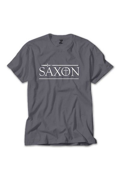 Z zepplin Γκρι μπλουζάκι με λογότυπο Saxon