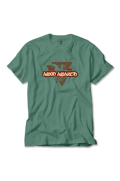 Z zepplin Amon Amarth Oden Green T-Shirt - With Oden On Our Side