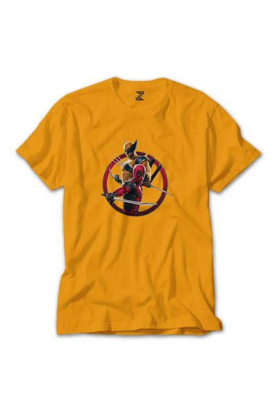 Z zepplin Deadpool Wolverine Movie - Yellow T-Shirt