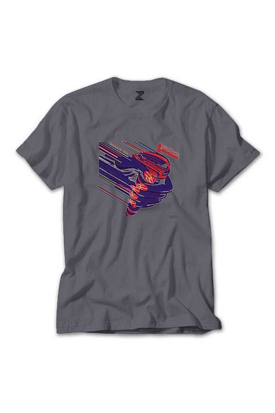 Z zepplin Judas Priest Turbo - Γκρι T-Shirt