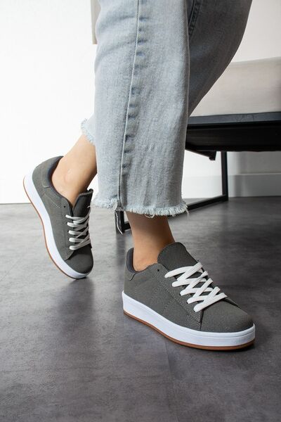 lord's ayakkabı Women's-Men's Smoky-White Orthopedic Sole Sneakers