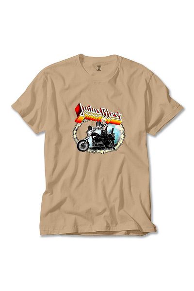 Z zepplin Rob Halford Cream T-Shirt - Judas Priest