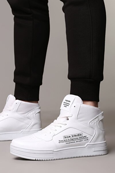 lord's ayakkabı حذاء رياضي أبيض عالي الجودة مع تفاصيل قطعة