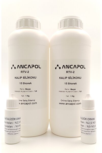 Ancapol Rtv-2 Kalıp Silikonu 2 Kg 15 Shorea Beyaz 1.kalite