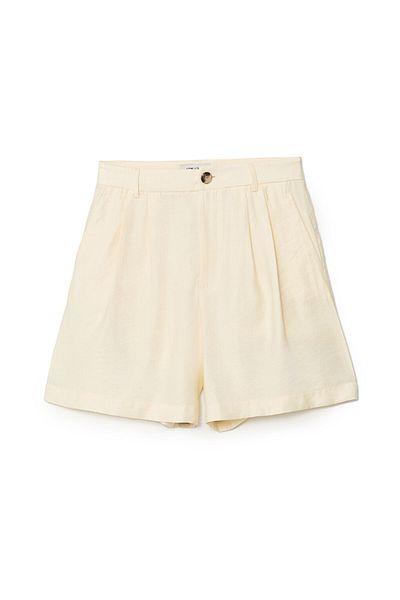LC Waikiki Bequeme, schlichte Damen-Shorts im Leinen-Look