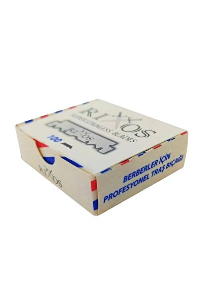 Rixos Super Stainless Berber Ustura Tıraş Bıçağı 1 Paket/100 Adet Yarım Jilet