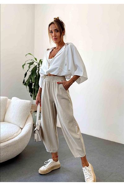 Bak'ap Παντελόνι Gabardine Premium - Ελαστική μέση