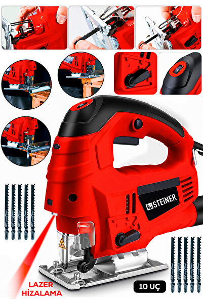 STEİNER Alman 4600 W Lazerli Sjs Metal Şanzuman 6 Kademe Devirli Pandül Ayarl...