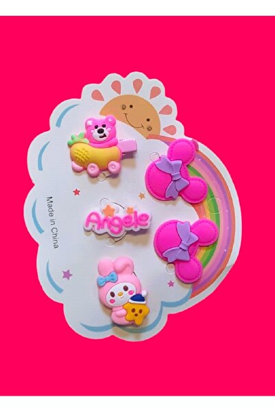 MONİCATİME Set de 5 catarame din silicon pentru copii - cu cleme și elastic