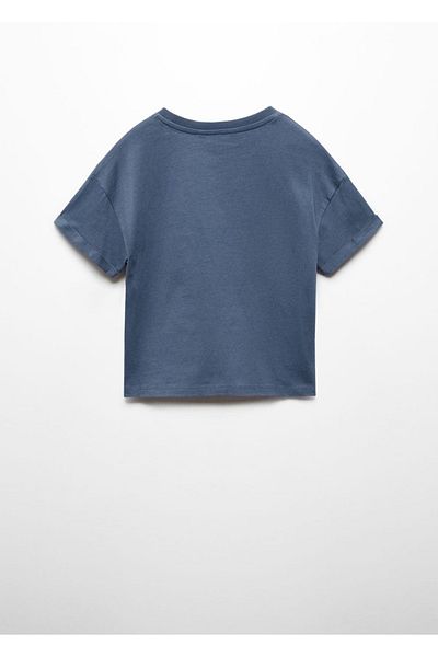 MANGO Kids Tricou Albastru Pentru Copii