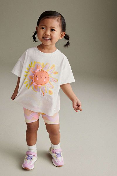 Next Baby Short Sleeve Suit - Top and Shorts Set